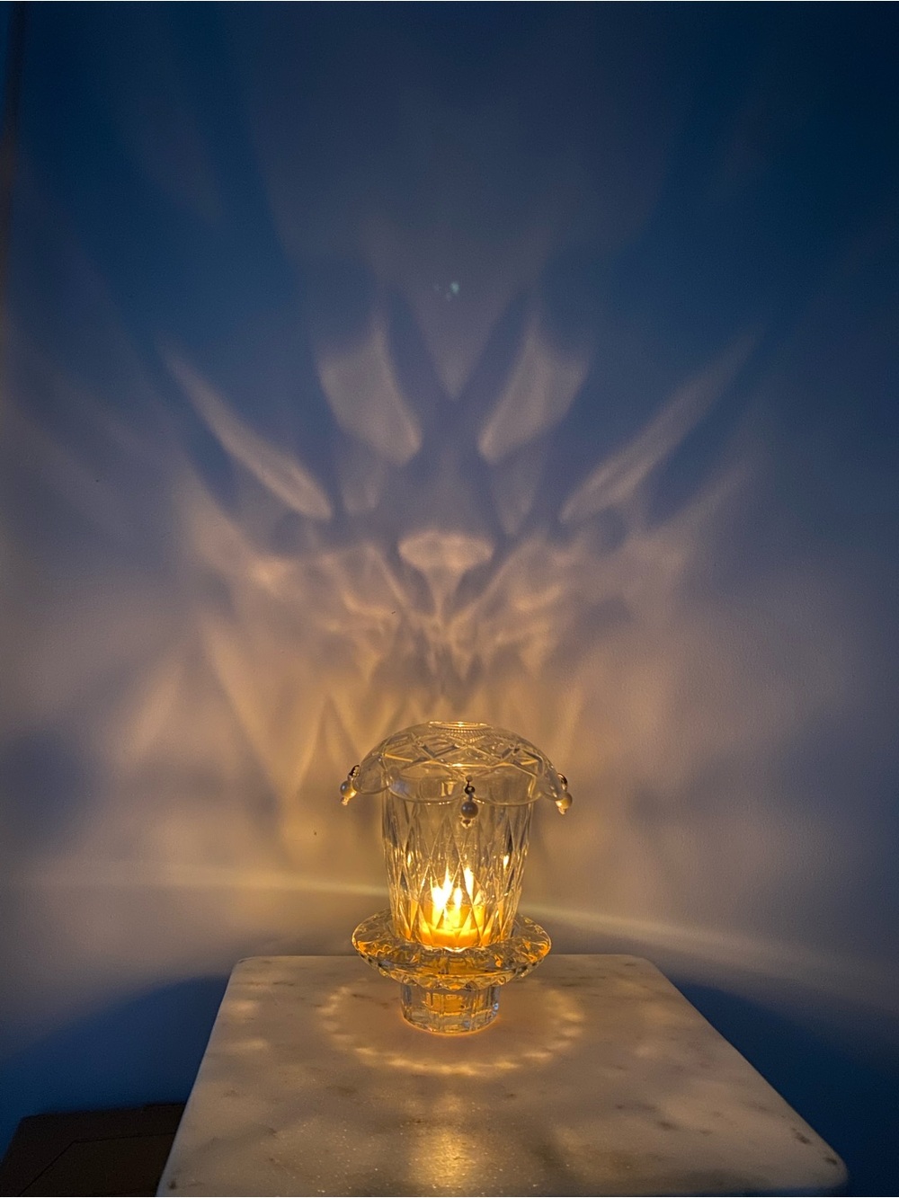 Vintage fairy lamp inspired candle holder